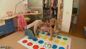 Game Of Twister Ends With Blonde Stunner Getting Fucked