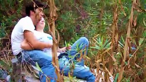 Horny Couple Gets  Fucking Outdoors