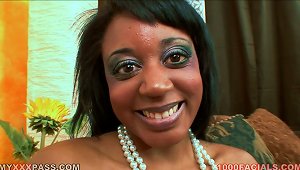 Gigi Kitty Sucks A Dick And Gets Loads Of Jizz On Her Black Face