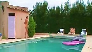 Babe Gets Horny By The Pool And Sucks And Fucks A Hard Cock