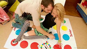 A Sweet Teen Gets Fucked After Playing A Twister