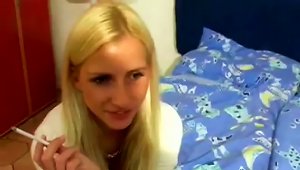 A Blonde Amateur's Asshole After Eating Her