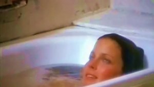 Exquisite Retro Beauty Bo Derek Flashes Her Juicy Jugs In The Bathroom