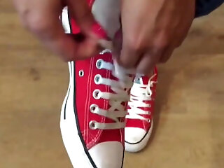 Latina In Red Converse Preview