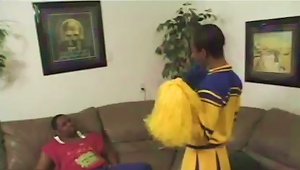 Ebony Cheerleader Is Going For A Huge Black One