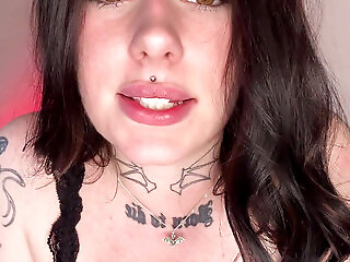 Dominant British Goth Girl Whips You