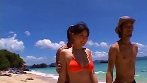 Super Sexy Ai Takeuchi Gets Fucked And Facialized On The Beach