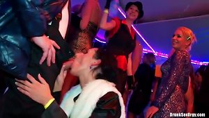 Fully Dressed Slut Banged In Club