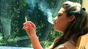 So Beautiful And Elegant As She Smokes