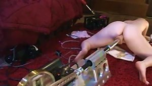 Teen Playing With A Fucking Machine