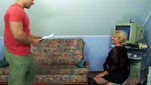 Granny In Pantyhose Fucks By Troc