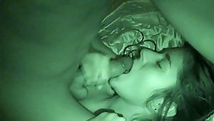 Hot Amateur Sucking Cock And Getting Her  Fucked In The Dark