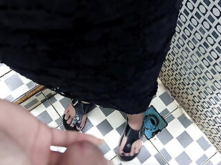A Man Who Is Shy About Sex In The Public Toilet