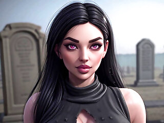 Goth Inspired Hentai Woman (slideshow)