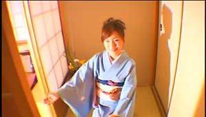 Undressing Her Kimono To Get Pounded Nice And Deep
