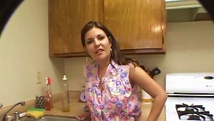 Valerie Herrera Plays With A Cock In The Kitchen In Pov Scene