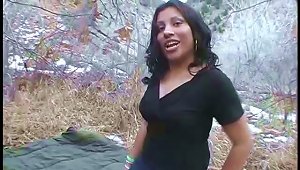 Slutty Hailey River Gets Fucked At A Picnic In A Forest