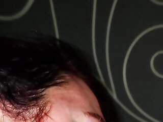 Fucking Wife's Mouth Squirts On Her Tits