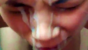 Giant Homemade Facial Load For Cutie