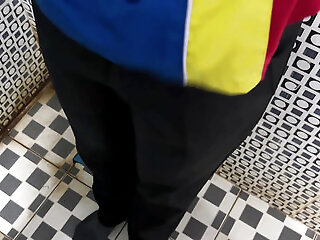 A Man Who Works In A Public Bathroom
