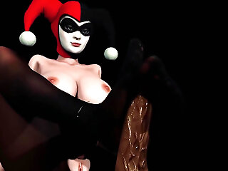 Harley Quinn Pantyhose Footjob