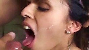 He Fucks Her Mouth And Cums On Her