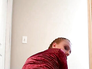 Redhead Riding Dildo While Talking Dirty