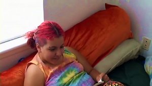 Chubby Teen Blows A Big Cock Before Being Fucked In Pov