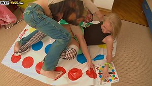 Blonde Babe In  Gets Fucked Nicely After Playing Twister