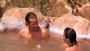 Elizabeth Pena Having Sex In A Natural Jacuzzi