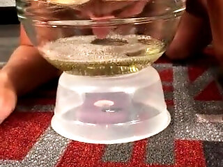 Drinking Piss From Bowl