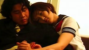 Asian Saori Aoki Gives A Blowjob And Handjob