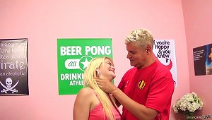 A Cute White Blonde Babe Gets Her First Every Fuck From A Black Guy