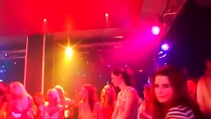 Party Slut Giving Hot Blowjob To Stripper At An Orgy