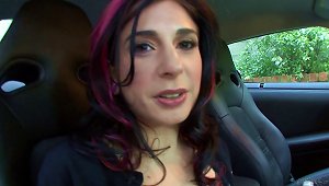 Joanna Angel Is So Horny She Fingers Herself In The Car