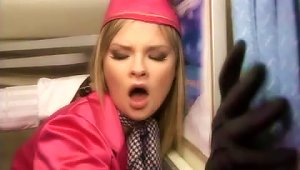 Stewardess Hot  Sex On The Plane