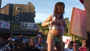 Sexy Hot Babes In Lovely Bikini Gets Wild In A Hot Outdoor Party