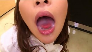 Meru Nonomiya Blows And Gets Her Mouth Filled With Cum
