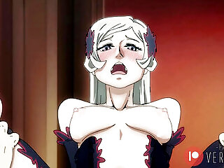 Danmachi Hentai - Freya Fucked Reverse On The Couch