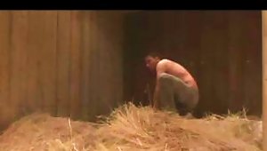 Busty Babe Fucked And Jizzed In A Barn