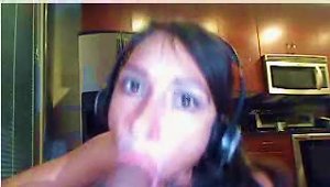 Girl On Webcam Using Fake Cock For Fun