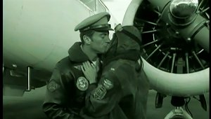 Old School Hardcore As A Fighter Pilot Fucks A Babe In Uniform