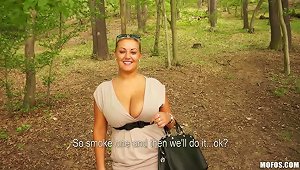 A Huge Breasted Cherlyn Gets Fucked Nicely In A Forest