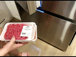 Beautiful Blonde With Big Boobs Grocery Time ?