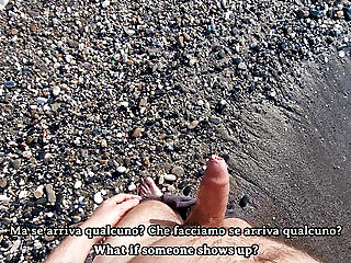 Spin The Bottle Game On The Beach -unforgettable Holiday Sex W. Two Stunning Girls English Subtitles