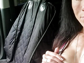 Public Agent: Feeling Horny, Had A Risky Little Play To Make Myself Squirt In The Car