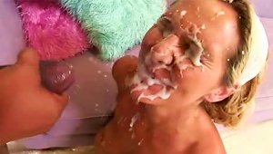 Sexy Blonde Enjoys Monster Cock