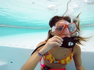 Katya Nakolkina Cute Blonde Underwater