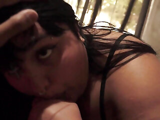 Chubby Busty Slut From Argentina Gives Me A Blowjob With Her Tits