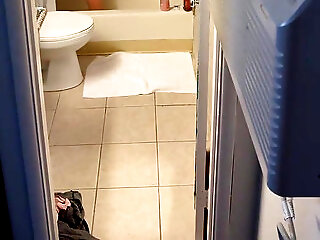 Redhead Undressing And Showering